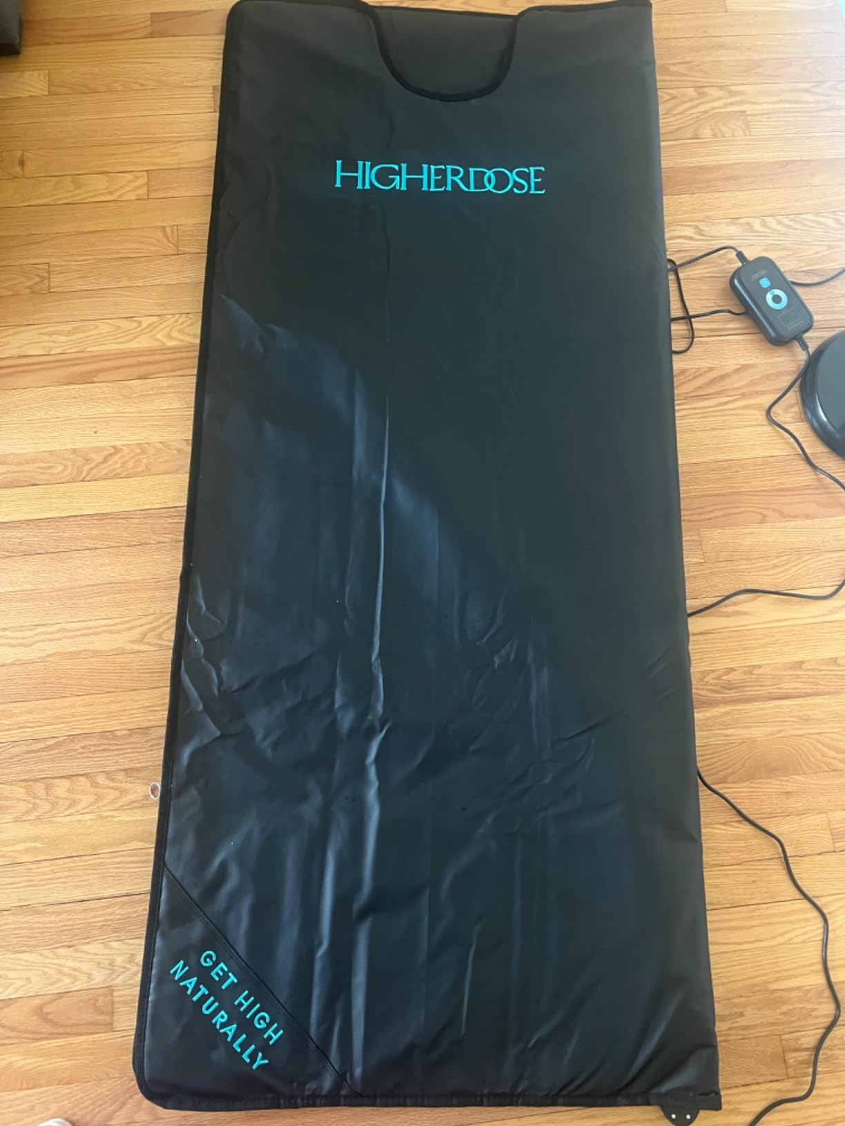 HigherDOSE Infrared Sauna Blanket - Sauna Blanket with Low EMF for Personal Sauna at Home - Portable Infrared Sauna for Full-Body Detox, Muscle Recovery & Glowing Skin - Home Spa Experience customer photo 2