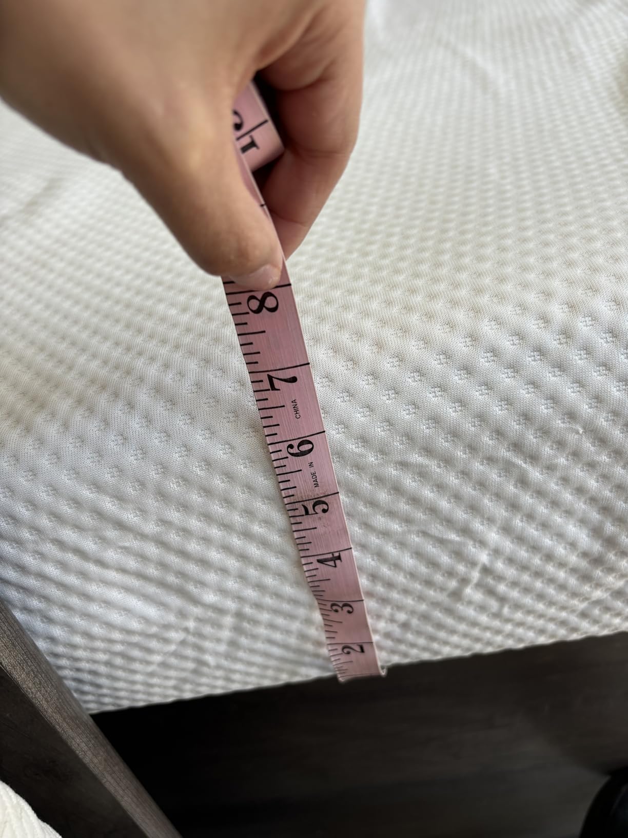 NapQueen 8 Inch Queen Size Mattress, Bamboo Charcoal Memory Foam Mattress, Bed in a Box, White customer photo 2