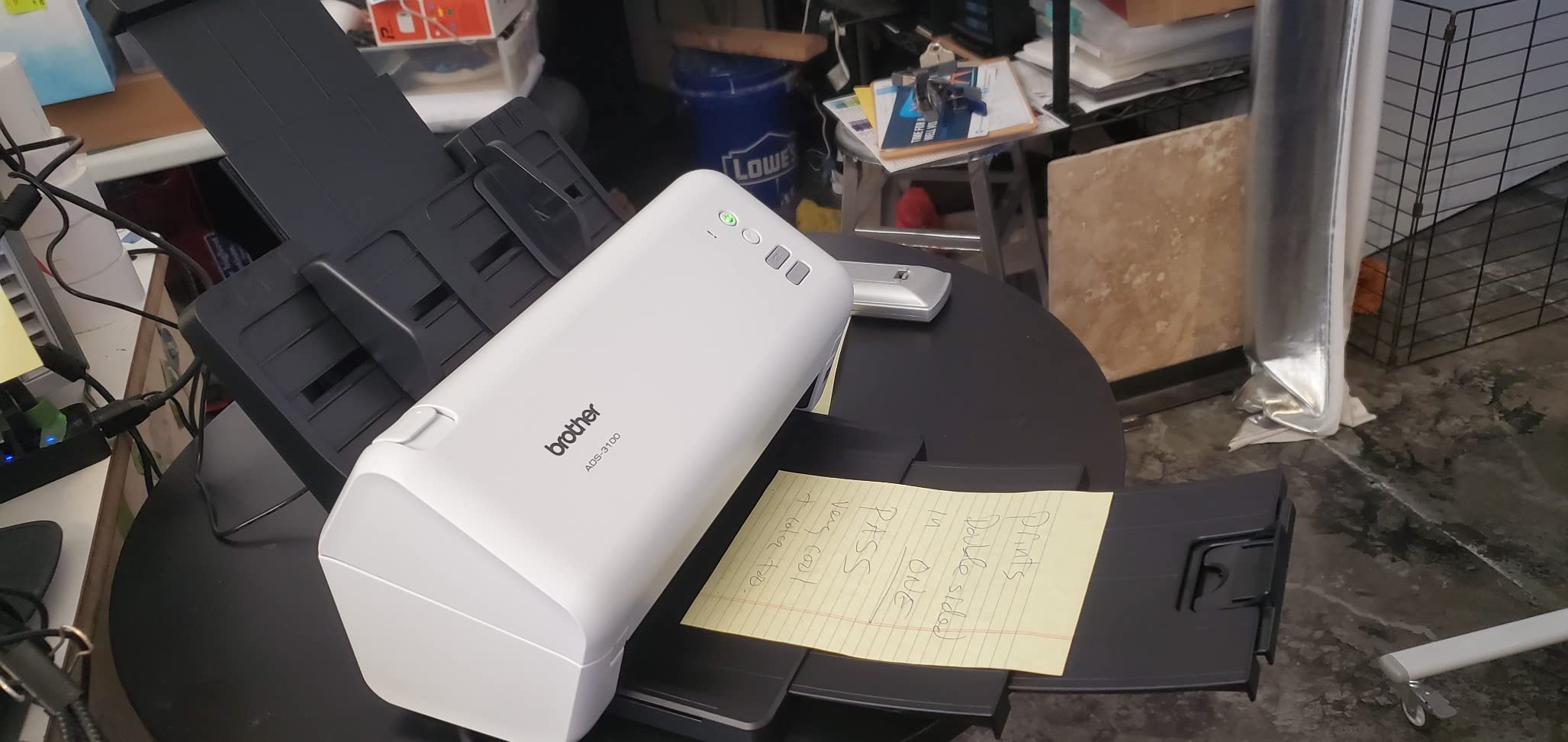 Brother ADS-3100 High-Speed Desktop Scanner | Compact with Scan Speeds of Up to 40ppm, White customer photo 2