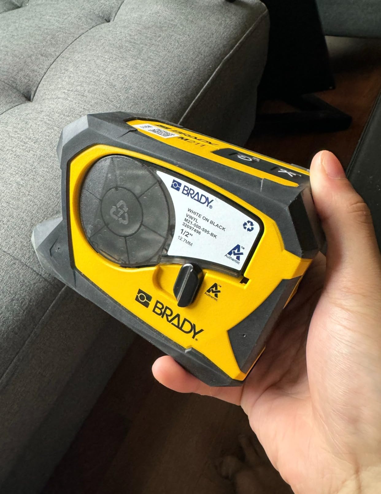 Brady M211 Portable Bluetooth Monochrome Label Printer, Yellow/Black customer photo 1