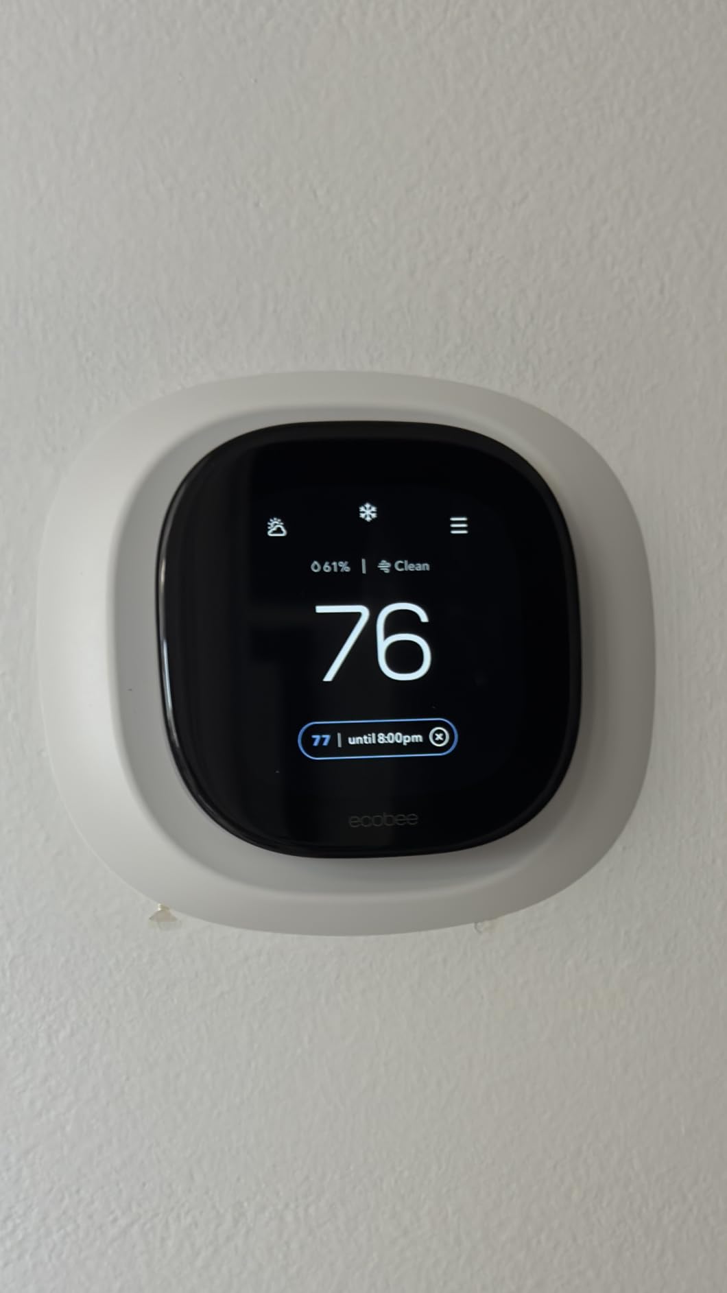 ecobee Smart Thermostat Premium - WiFi, Siri & Alexa Built-In, Smart Sensor | Air Quality Monitor. Works with Alexa, Siri and Google Home. Live view from your ecobee Doorbell. Energy Saving thermostsat customer photo 2