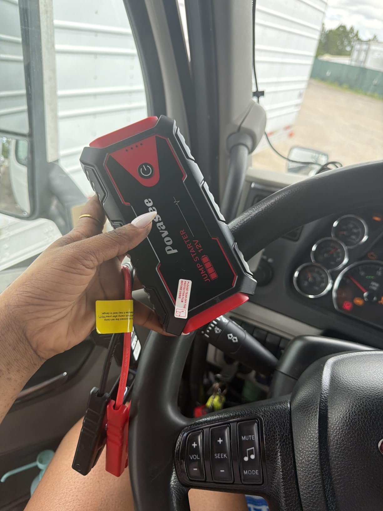 Povasee Jump Starter 5000A Car Jumper Starter, Model A30 12V Jump Box for Car Battery up to 10L Gas or 8L Diesel Engine Battery Jumper Starter Portable with USB Dual Output/LED Light/Storage Case customer photo 1