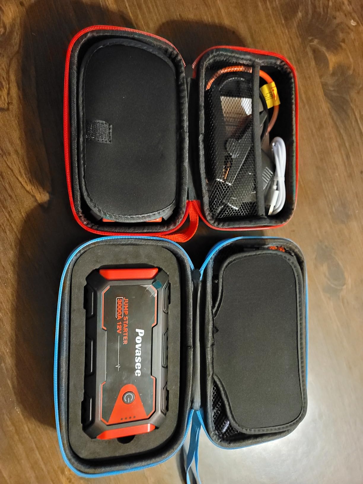 Povasee Jump Starter 5000A Car Jumper Starter, Model A30 12V Jump Box for Car Battery up to 10L Gas or 8L Diesel Engine Battery Jumper Starter Portable with USB Dual Output/LED Light/Storage Case customer photo 2
