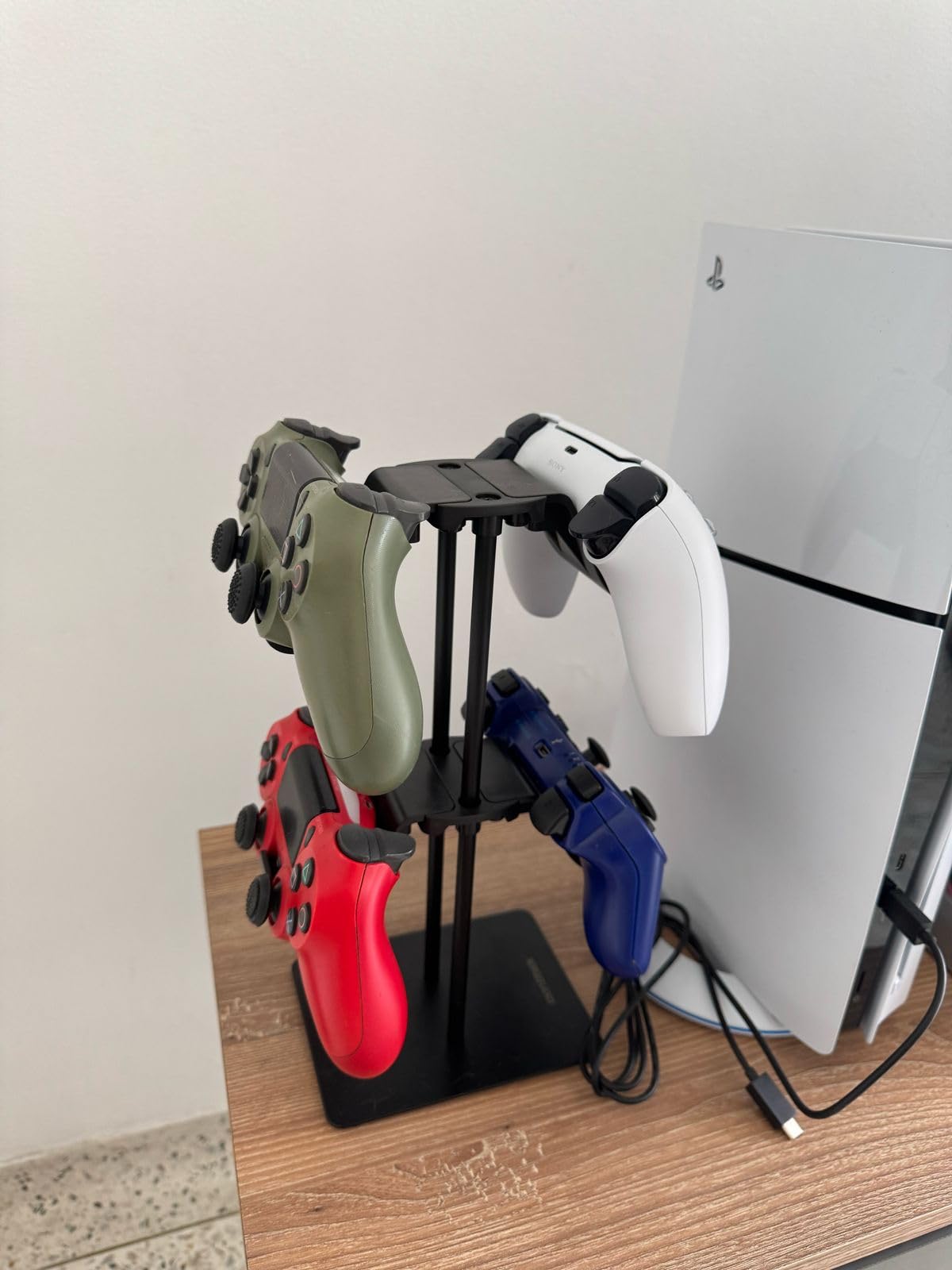 Monzlteck Desktop Controller Holder for PS4/PS5/Xbox ONE/Switch Pro/Headset, Controller Organizer, Gaming Accessories customer photo 2