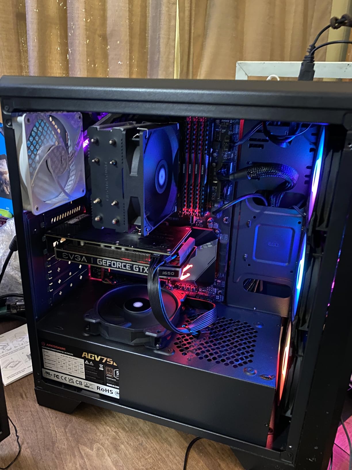 ARESGAME AGV Series 750W Power Supply, 80 Plus Bronze Certified, Semi Modular Power Supply, 5 Year Warranty customer photo 1