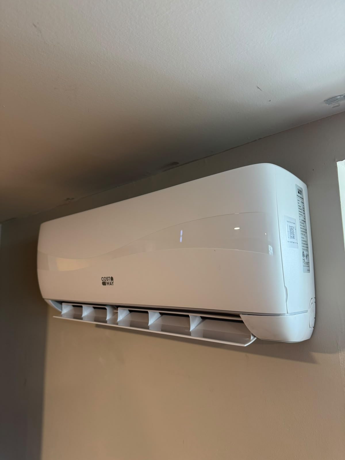 COSTWAY 12000BTU Mini Split Air Conditioner& Heater | 20 SEER2 115V Wall-Mounted Ductless AC Cools up to 750 Sq. Ft, Energy Efficient Inverter AC with Heat Pump (Blast Series) customer photo 2