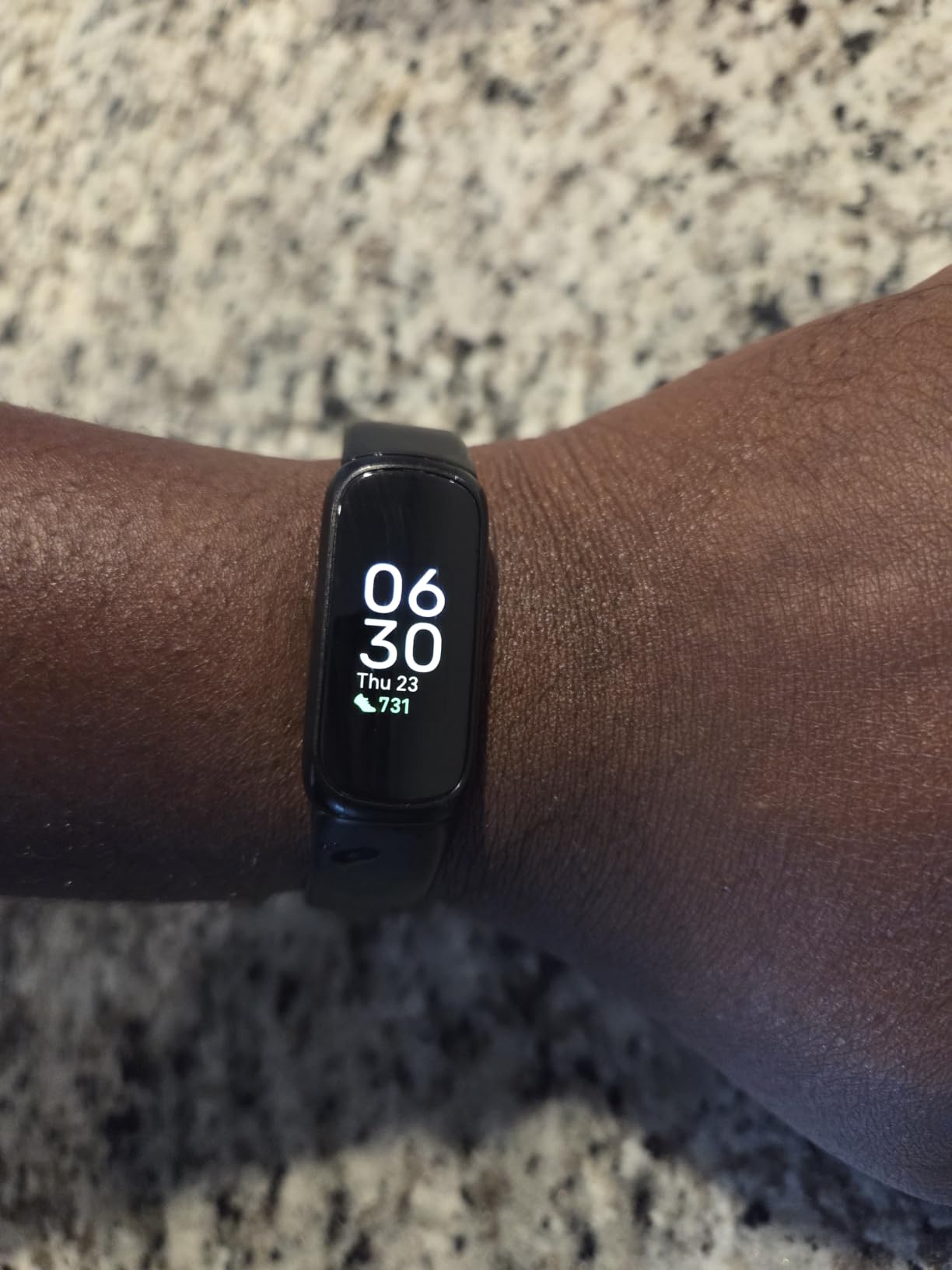 Fitbit Inspire 3 Health & Fitness Tracker with Stress Management, Workout Intensity, Sleep Tracking, 24/7 Heart Rate - 3-Month Google Health Premium Membership Included - Midnight Zen/Black customer photo 1