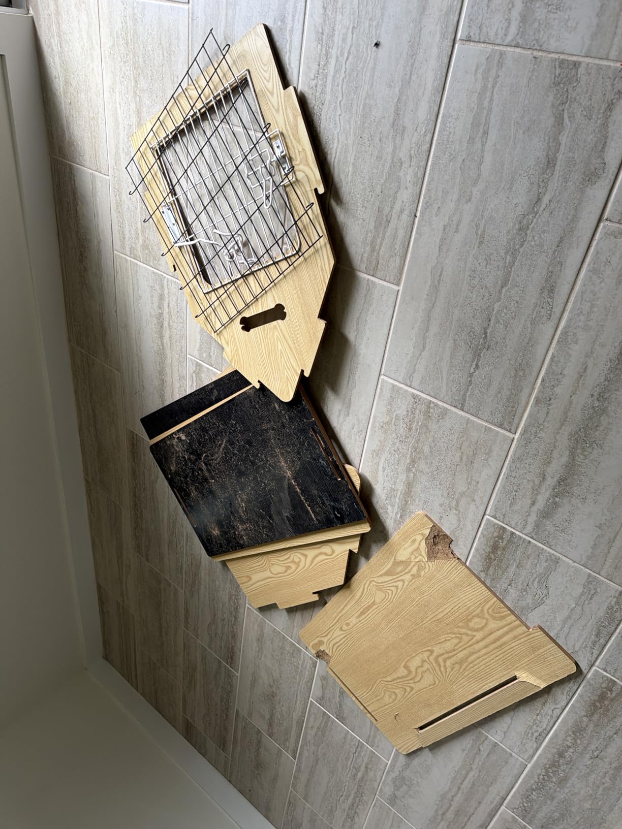 Dog House Indoor for Small Dogs or Cats, Cozy Wooden Design, Small Indoor Bed House, with Air Vents and Elevated Floor Warm Dog Cave customer photo 1