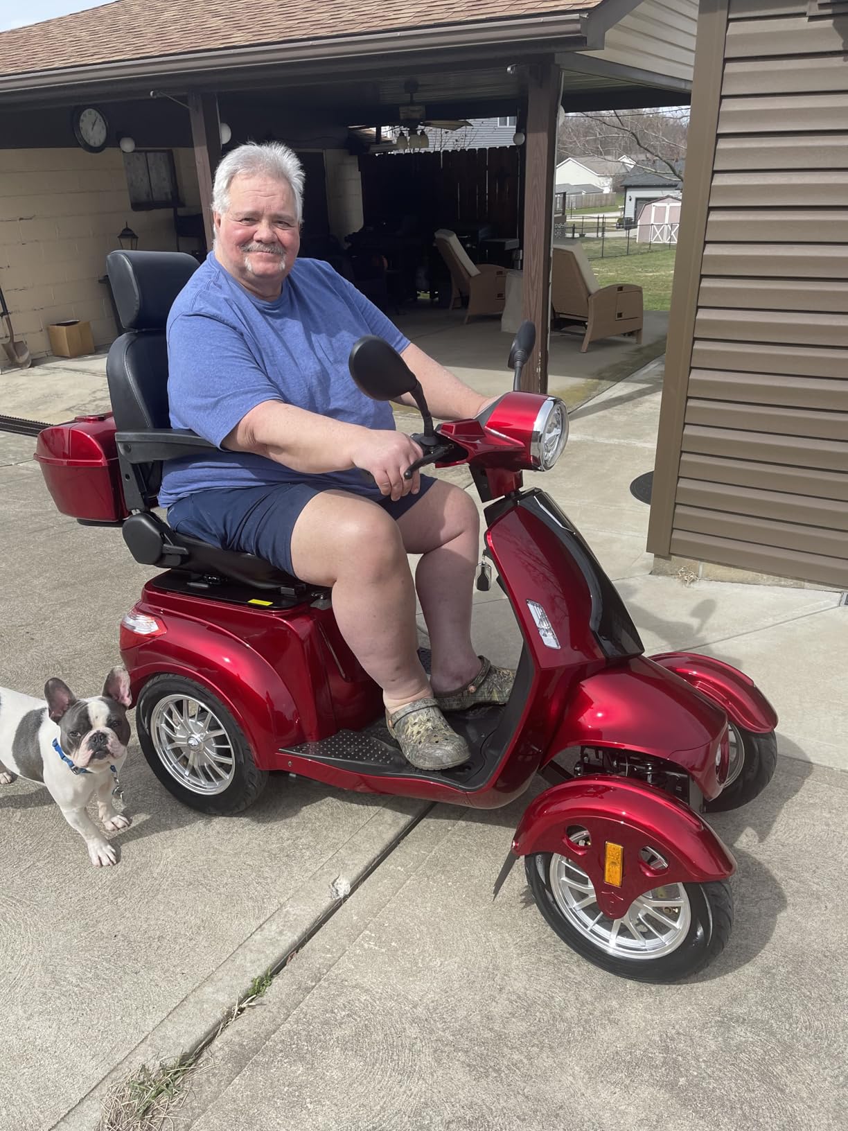 Heavy Duty 4 Wheel Mobility Scooters for Seniors & Adults 500lbs Capacity - Electric Powered Chair - 1000W All Terrain Fast Mobility Scooter for Travel w/Long Range Battery Remote Key customer photo 2