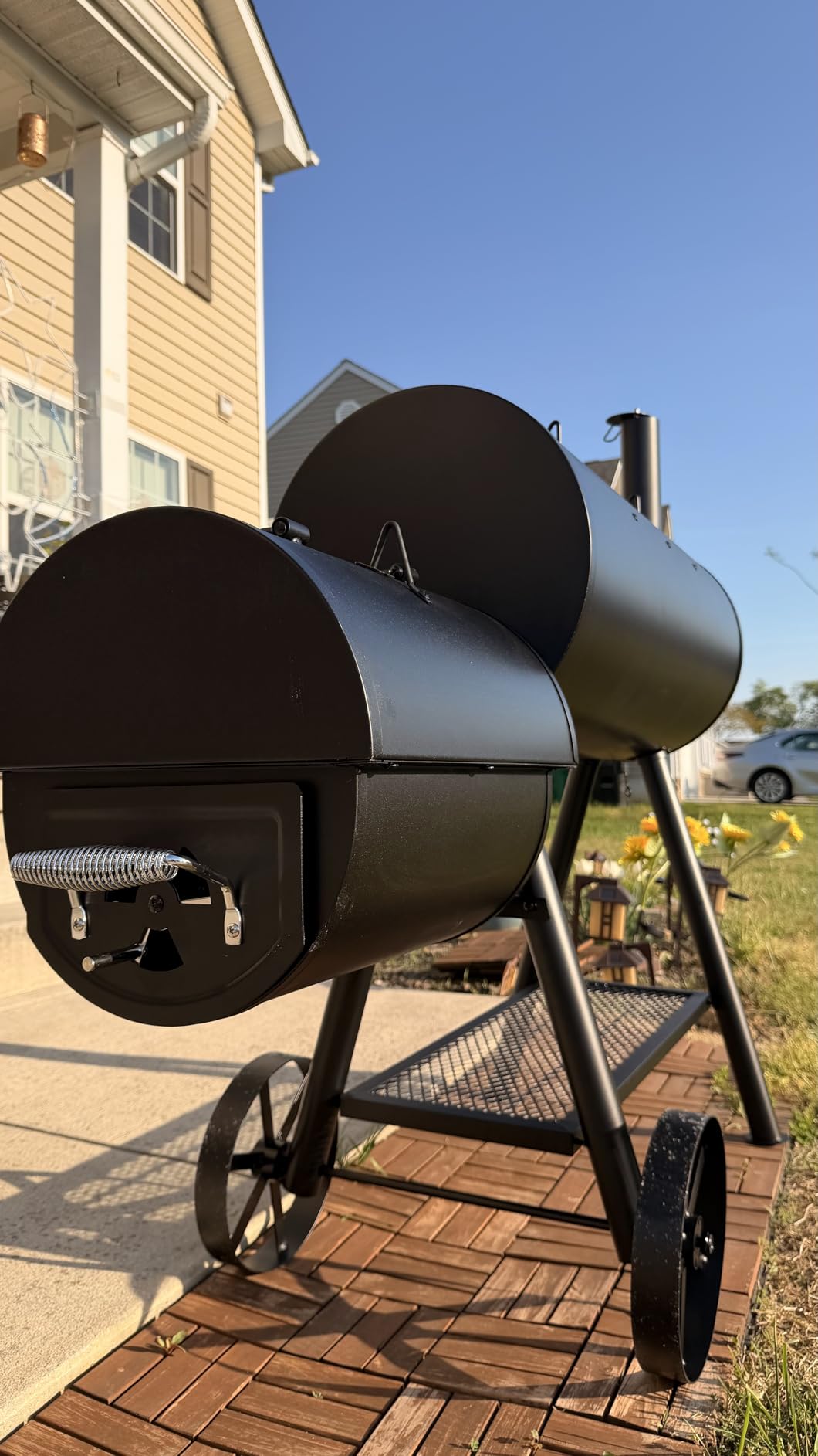 Sophia & William Charcoal Grill with Offset Smoker 512 Square Inches customer photo 1