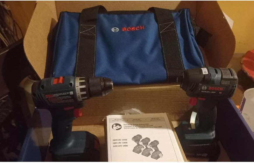 BOSCH GXL18V-27B22 Power Tool Combo Kit - 18V Brushless Compact 1/2 In. Cordless Drill Driver and 1/4 In. Hex Impact Driver customer photo 1