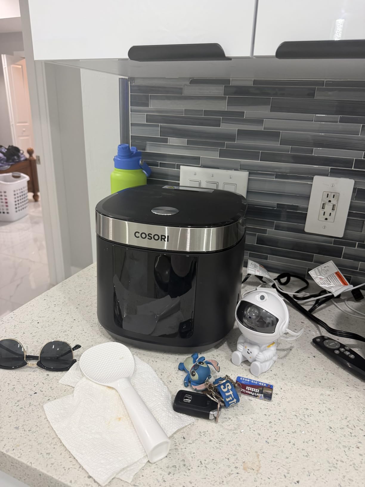 Cosori Rice Cooker 10 Cup, Ceramic Coating Inner Pot, Fuzzy Logic, 18-in-1 | 24H Keep Warm & Delay Timer, Stainless Steel Steamer Basket, Non-stick Ceramic Coating, Sauté, Slow Cook, Black customer photo 1