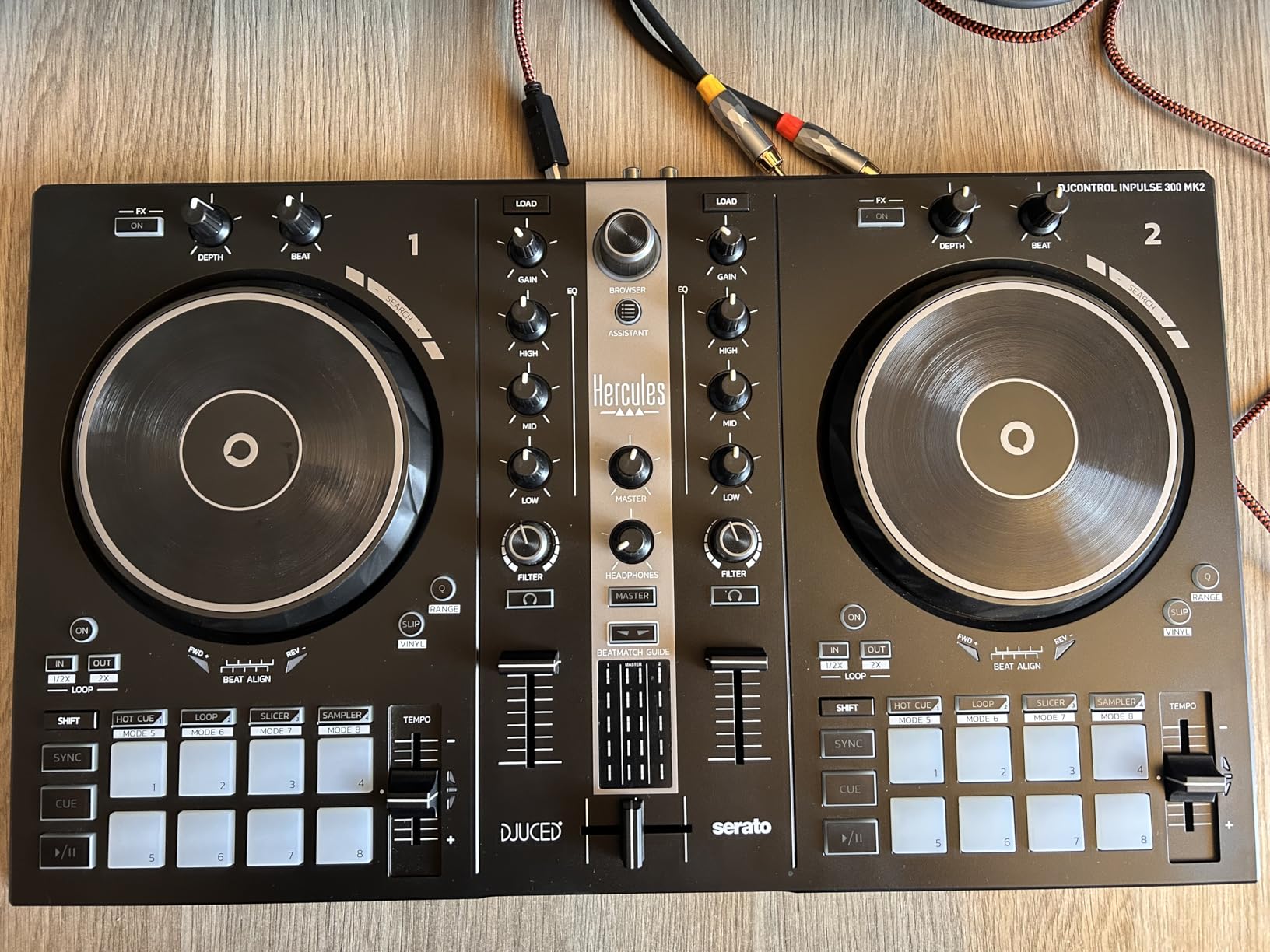 Hercules DJControl Inpulse 300 MK2 - 2 Deck DJ Controller Serato & DJUCED customer photo 1