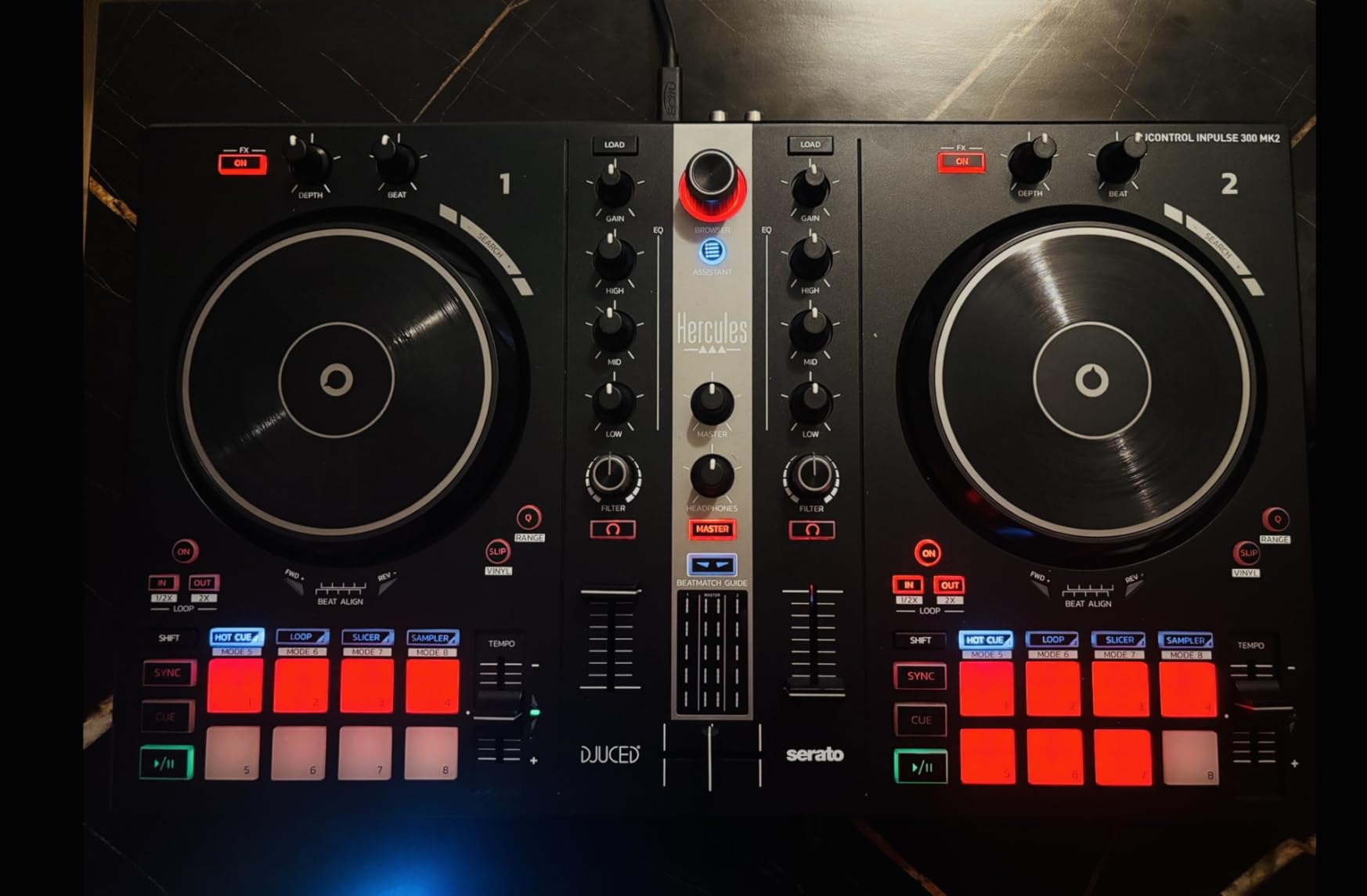 Hercules DJControl Inpulse 300 MK2 - 2 Deck DJ Controller Serato & DJUCED customer photo 2