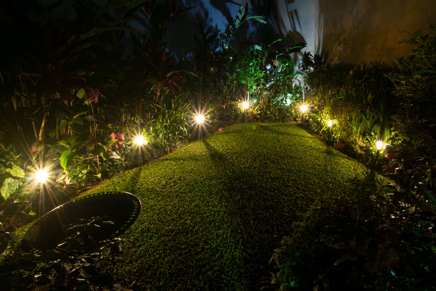 Mancra Solar Pathway Lights, 8 Pack LED Solar Lights Outdoor Waterproof, Glass Metal Garden Lighting for Yard Path Landscape Lawn Walkway Driveway, 3000K customer photo 2