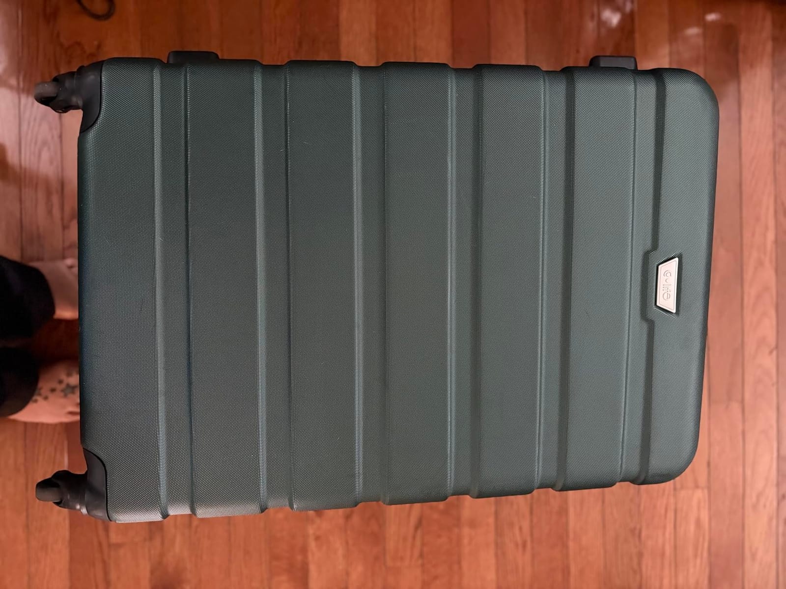 Coolife Luggage Set, Lightweight Durable Hardshell, 3 piece, Apricot Navy | suitcase set with 360° Spinner Wheels, TSA-approved Lock, Checked Family Travel, 20/24/28 Inch customer photo 1