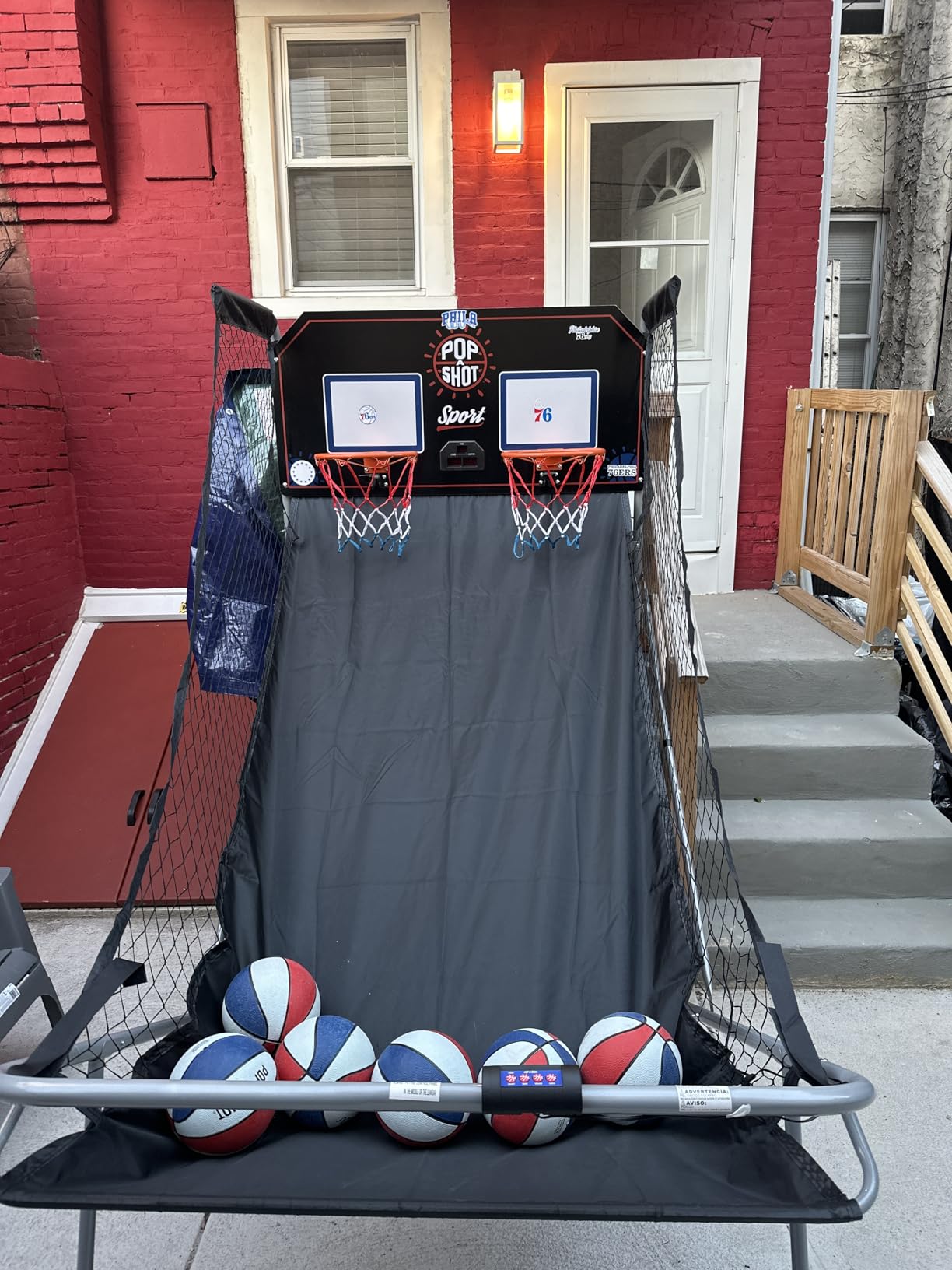 Pop-A-Shot Official Dual Shot Sport Arcade Basketball Game (Black and Blue) | Indoor Basketball Arcade Machine with 10 Game Modes, Dual Hoops, a Sturdy Steel Frame, and a Foldable Space-saving Design customer photo 1