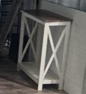 PHI VILLA End Table Living Room Set of 2, Farmhouse White Side Table, Rustic Nightstand for Bedroom customer photo 1