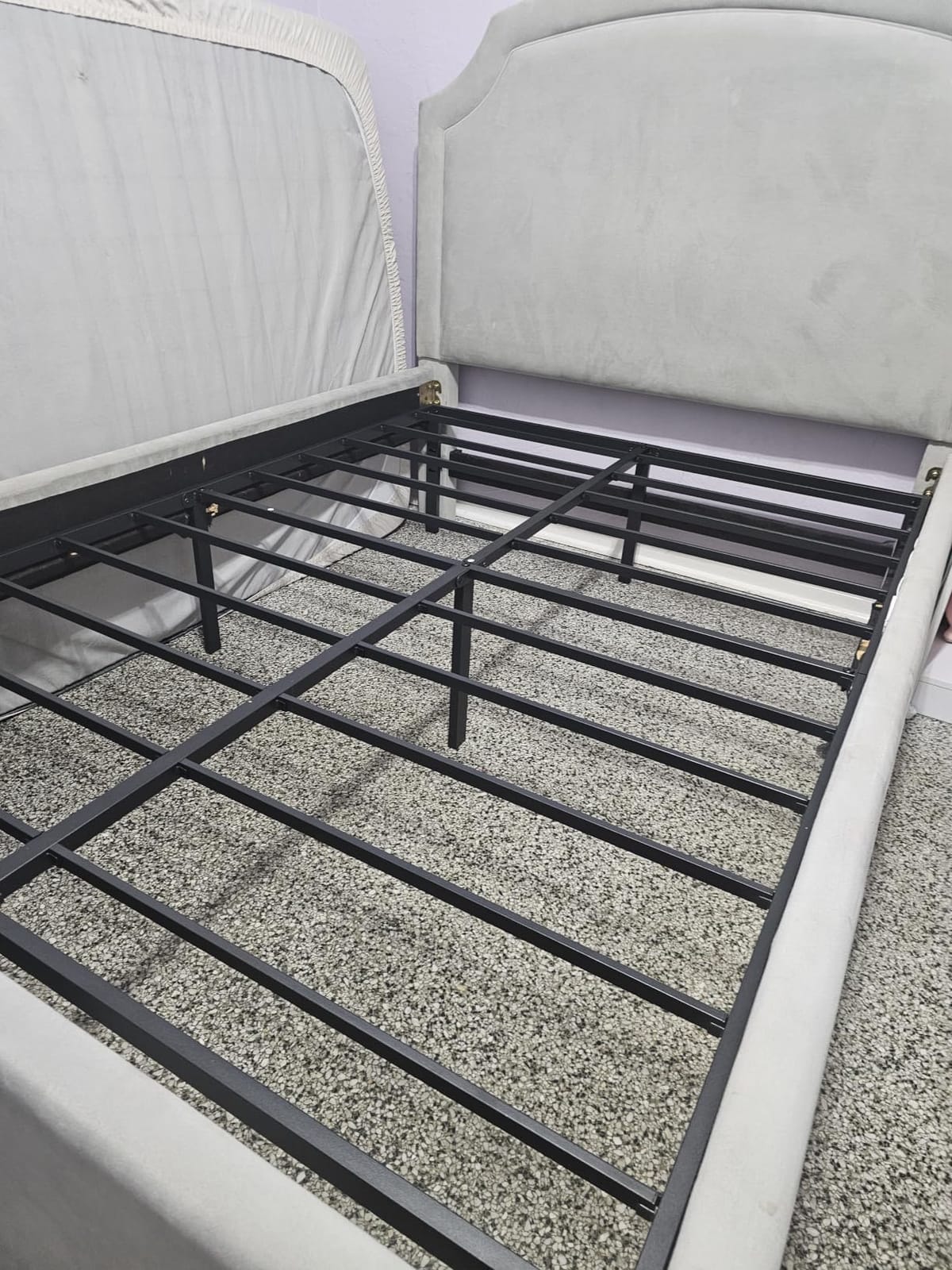 Hafenpo 18 Inch King Bed Frame, Under Bed Storage, Black | Sturdy Metal Platform King Size, No Box Spring Needed, Heavy Duty, Easy Assembly, Strong Bearing Capacity customer photo 1