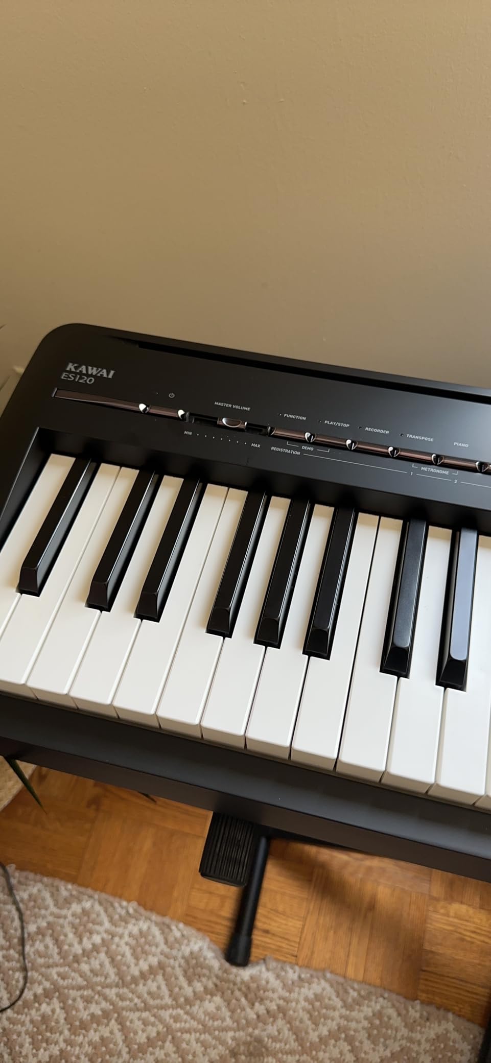 Kawai ES120 88-key Digital Piano with Speakers - Black customer photo 1