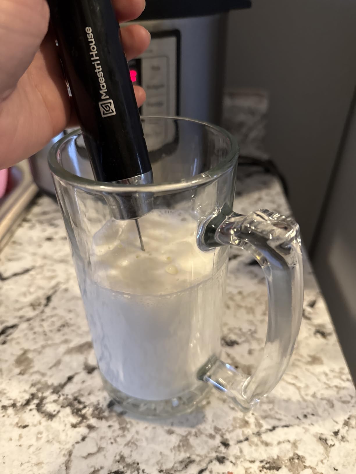 Maestri House LunaFro Rechargeable Milk Frother, Stand & 2 Detachable Whisks | 8000RPM Turbo Motor customer photo 1