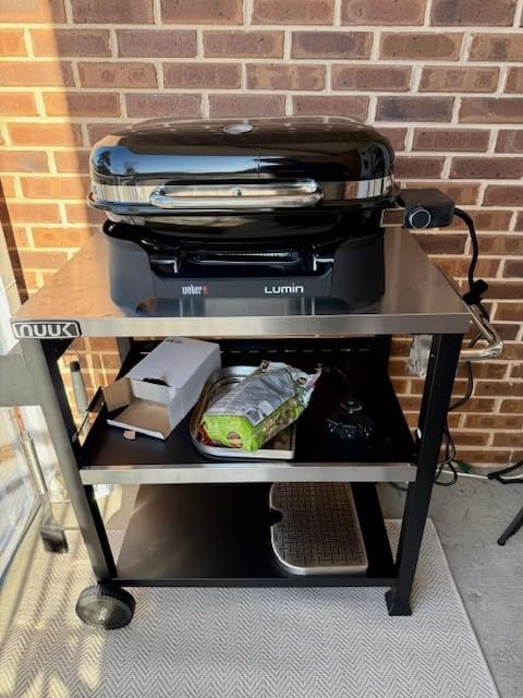 Weber Lumin Portable Electric Grill, Black - High-Heat Outdoor BBQ Reaching 600°F for Searing, Smoking, Steaming & Warming - Ideal for Small Spaces & Travel customer photo 1