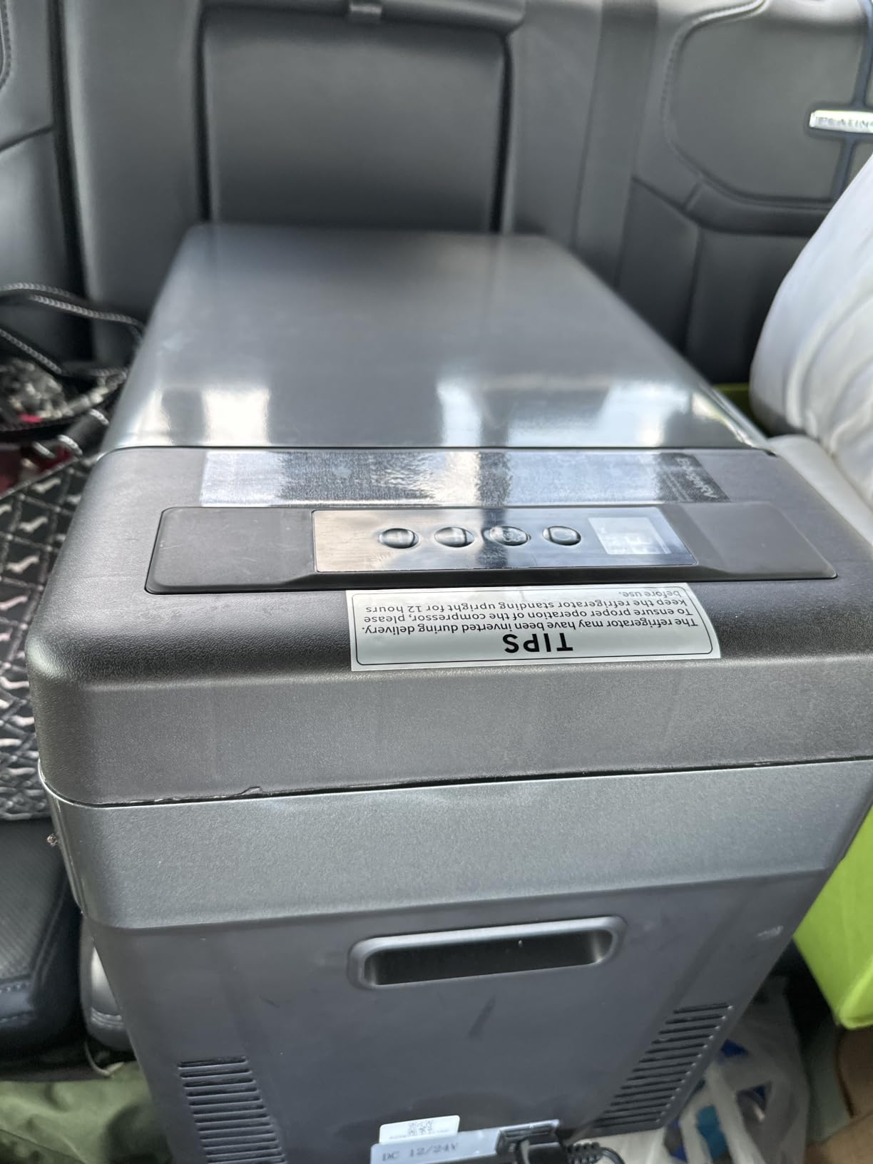 BougeRV 12 Volt Refrigerator 12V Car Fridge 30 Quart Portable Freezer Compressor Cooler Compressor Freezer, 12/24V DC 110~240V AC, -8℉~50℉ for Truck RV SUV (Black) customer photo 1