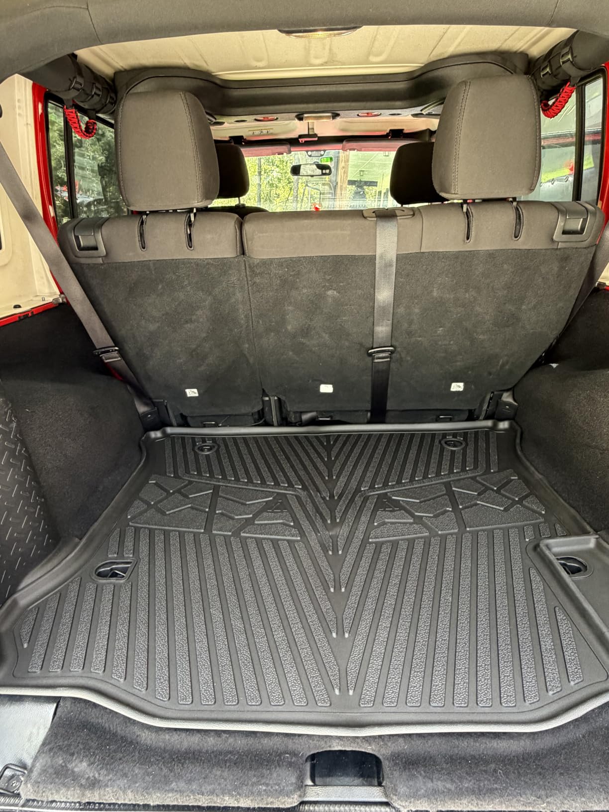LASFIT Floor Mats for Jeep Grand Cherokee WL 2022-2025 2026 5-Seat | Include 4xe, NOT for Grand Cherokee L, All Weather, TPE, Custom Fit, Car Mats, Floor Liners, Cargo Mat, Trunk Mat, Black customer photo 1