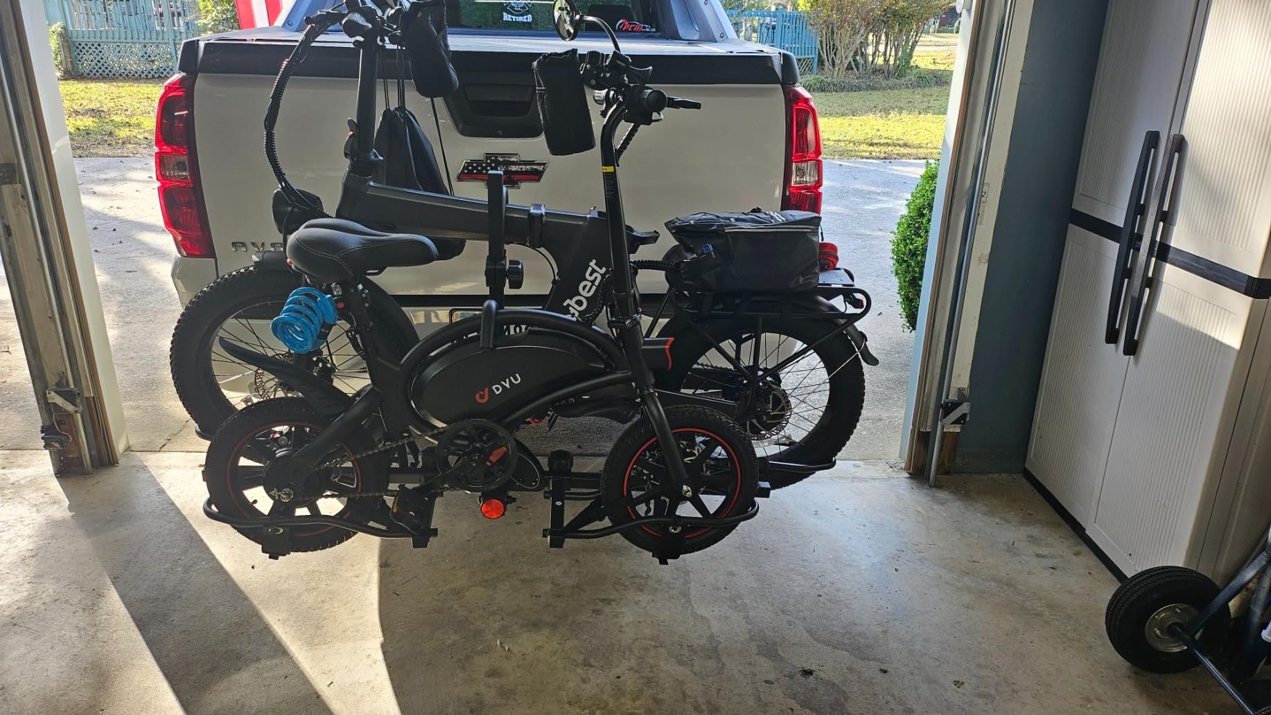 Hitch Bike Rack for 2 Bikes, Platform Carrier Holds Electric & Fat Tire | Up to 75 lbs Each (150 lbs Total), Fits 2