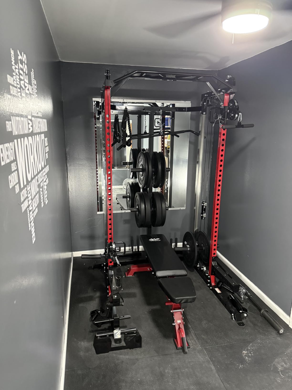 Mikolo HR06 Power Cage with Aluminum Pulleys, 2000LB Power Rack customer photo 1