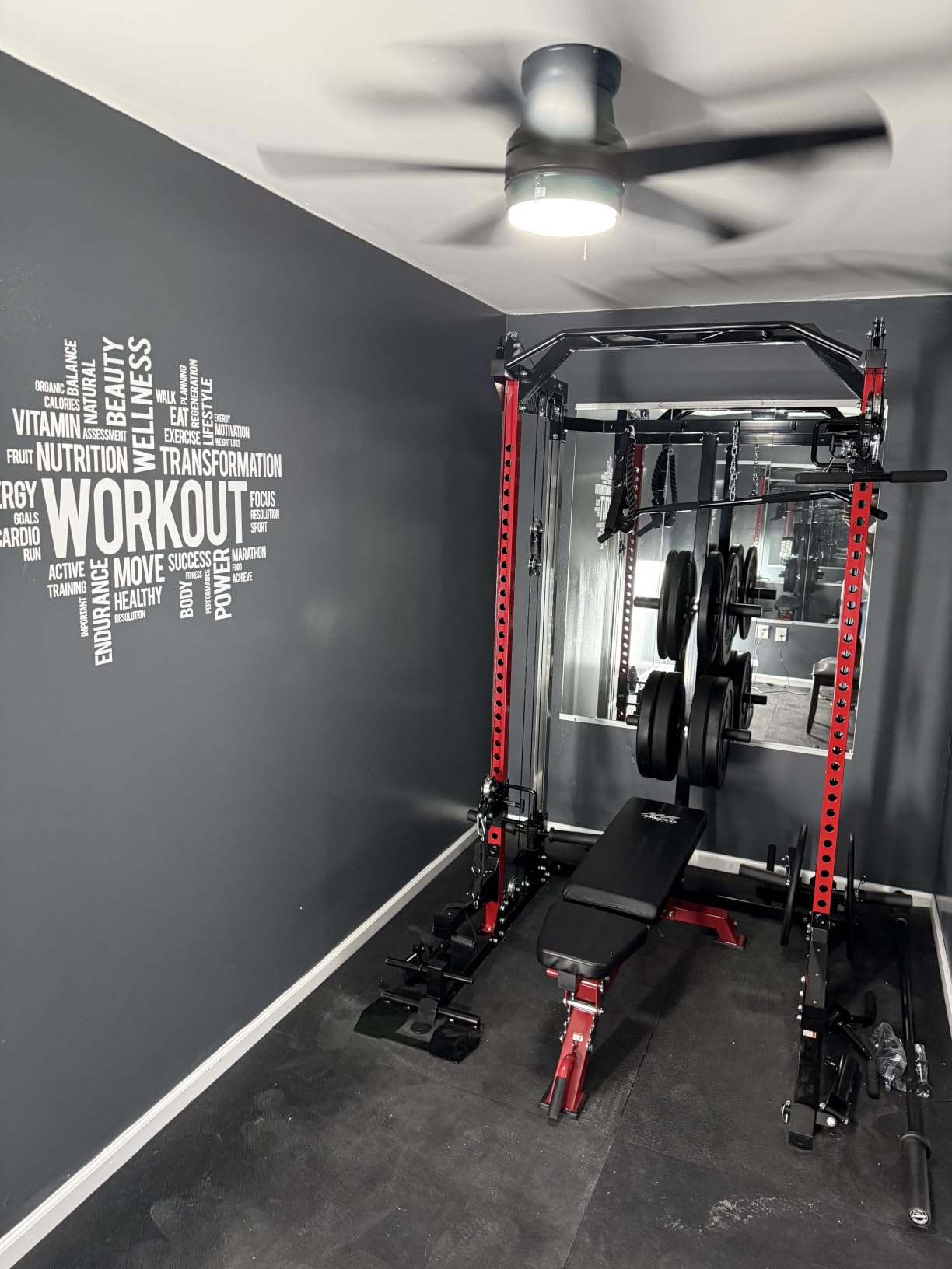 Mikolo HR06 Power Cage with Aluminum Pulleys, 2000LB Power Rack customer photo 2