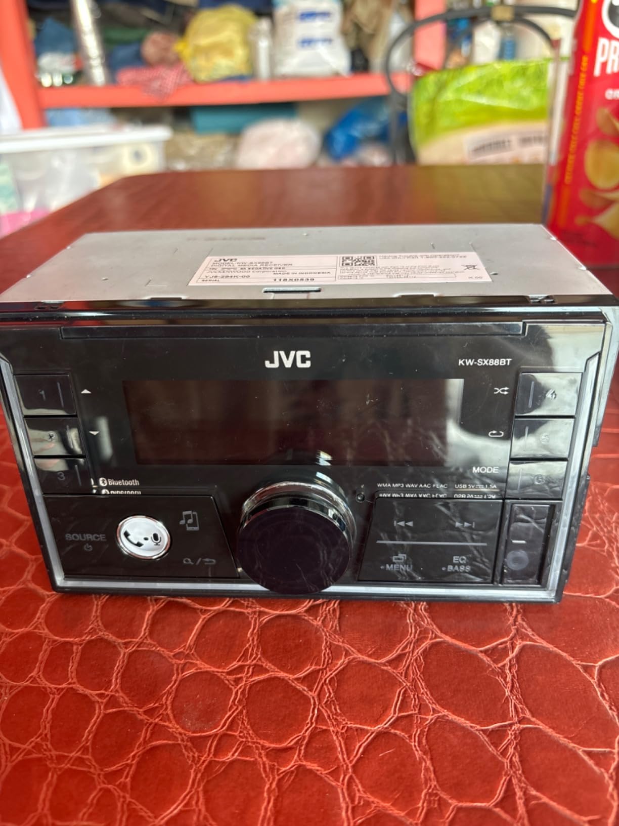 JVC KW-SX88BT Bluetooth Double DIN Car Stereo, 200W Digital Stereo Receiver, AM/FM Radio, Dual Phone Connection, 13-Band EQ, 1.5A USB & AUX Inputs, Custom Color Illumination, Shallow Chassis customer photo 2