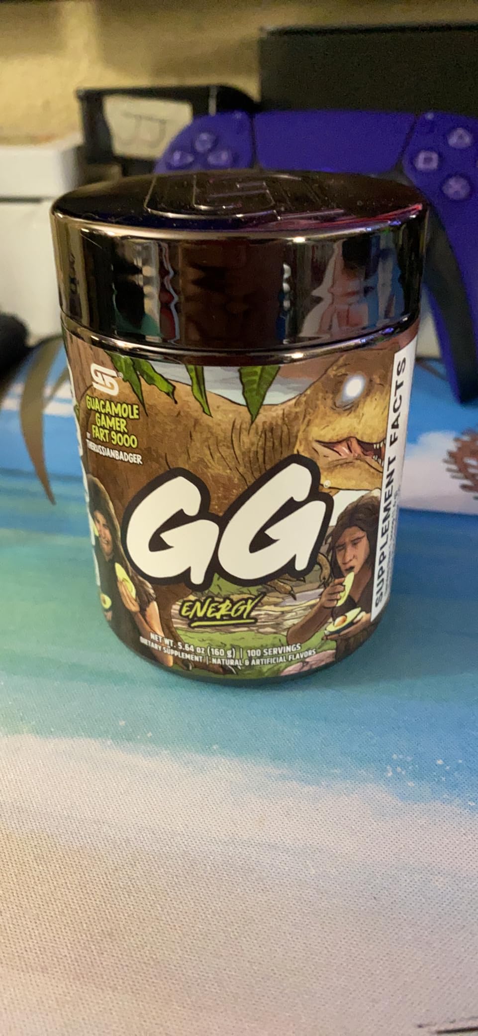 Gamer Supps GG Energy - Guacamole Gamer Fart 9000 by TheRussianBadger (100 Servings) - Keto Friendly Gaming Energy and Nootropic Blend, Sugar Free + Caffeine + Vitamins + Immune Support, Powder Drink customer photo 1