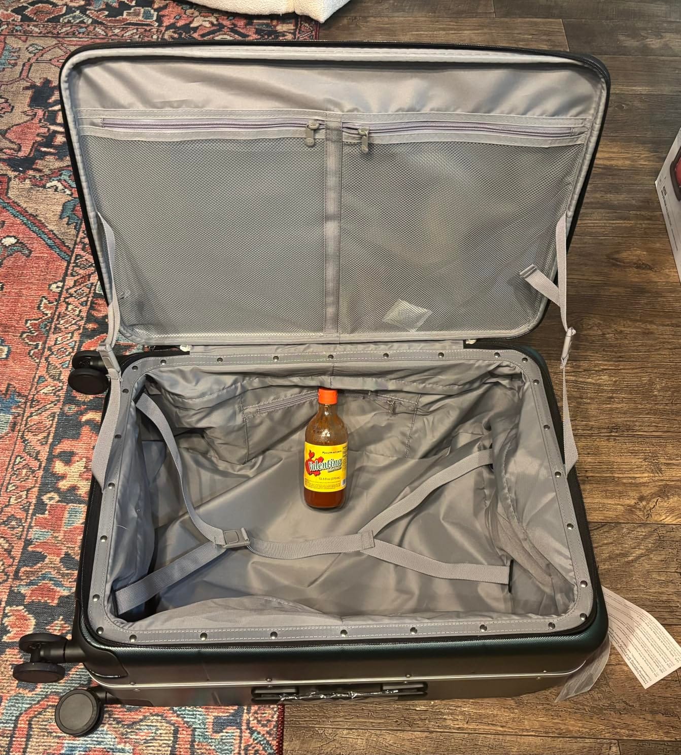 Hanke Top Opening 24 Inch Checked Luggage, Aluminum Frame Medium Suitcase customer photo 2