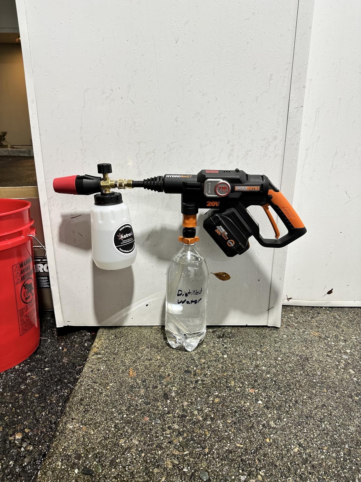 Worx Nitro Hydroshot 20V 710PSI Light-Duty Electric Pressure Washer customer photo 1