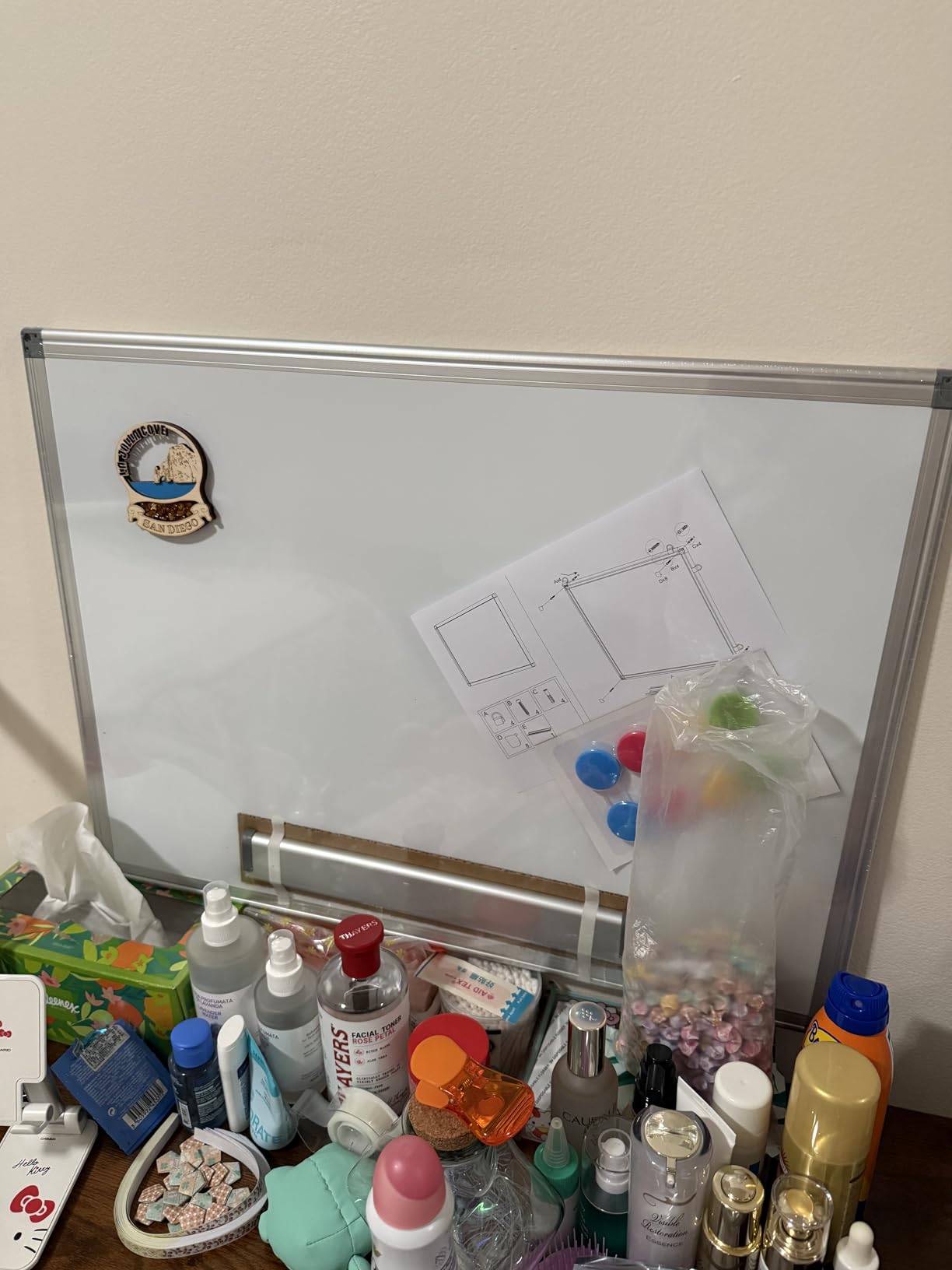 Double-Sided White Board Dry Erase Magnetic Whiteboard Wall 36x24 Silver | Smooth Write & Clean, Durable 11-Layer, Aluminum Frame, Easy Wall Mount & Hanging, Full Kit for Home, Office, School customer photo 1