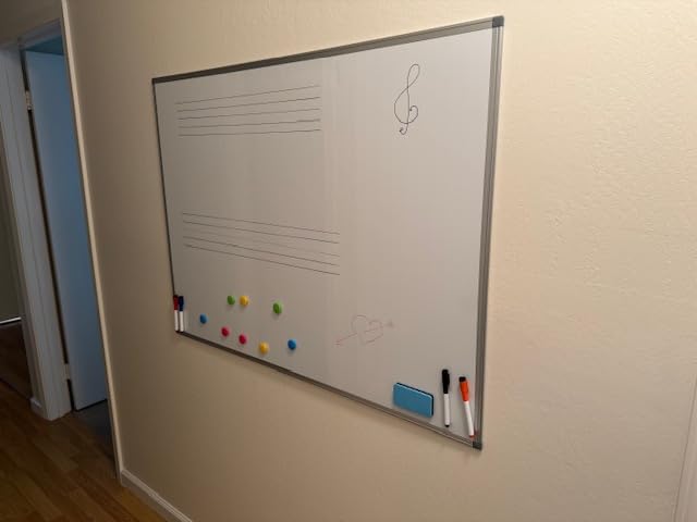 Double-Sided White Board Dry Erase Magnetic Whiteboard Wall 36x24 Silver | Smooth Write & Clean, Durable 11-Layer, Aluminum Frame, Easy Wall Mount & Hanging, Full Kit for Home, Office, School customer photo 2
