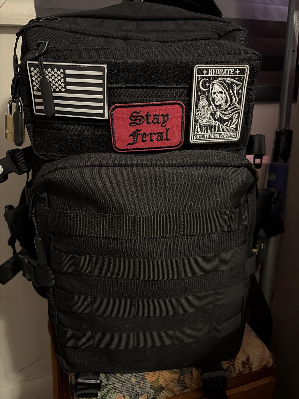 LHI Military Tactical Backpack for Men and Women 45L Army 3 Days Assault Pack Bag Large Rucksack with Molle System - Black customer photo 1