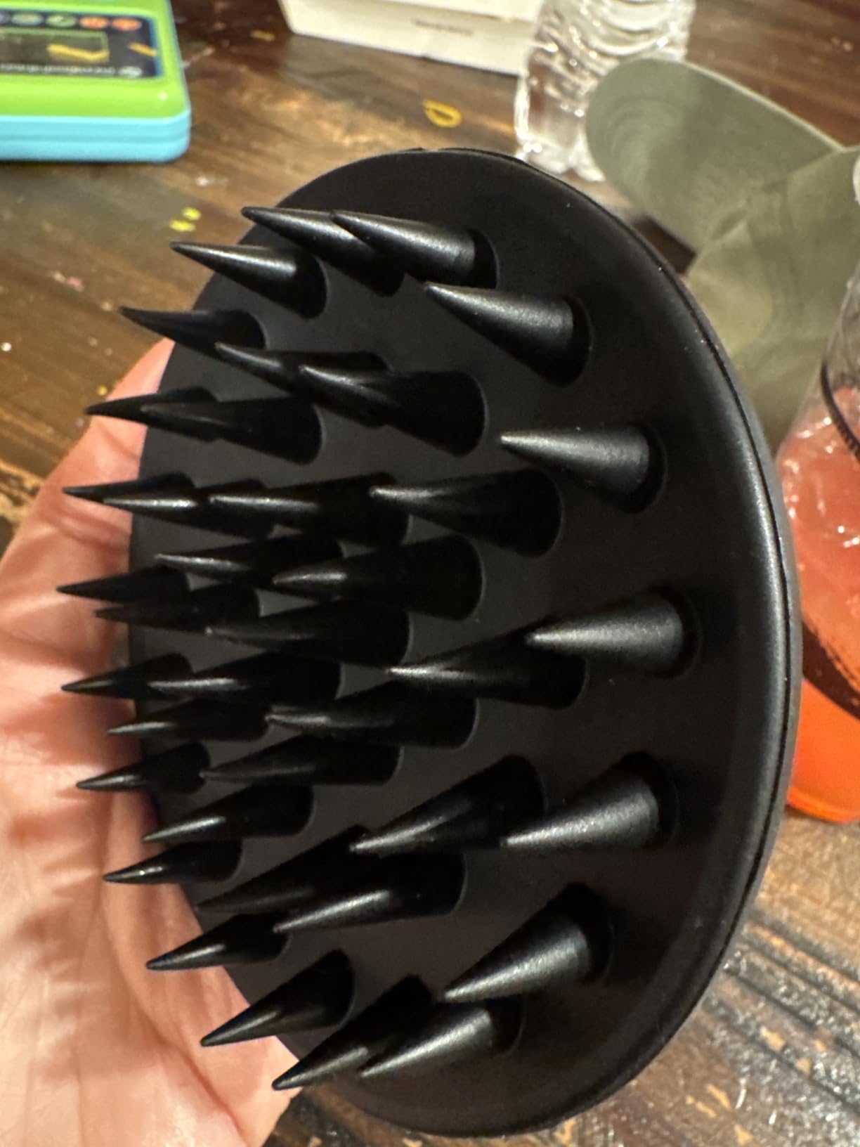 Meartchy Silicone Scalp Massager Shampoo Brush, Scalp Brush for Hair Growth & Dandruff Removal, Hair Scrubber Scalp Stimulator Exfoliator Brush with Soft Bristles for Wet Dry Scalp Care (Black) customer photo 1