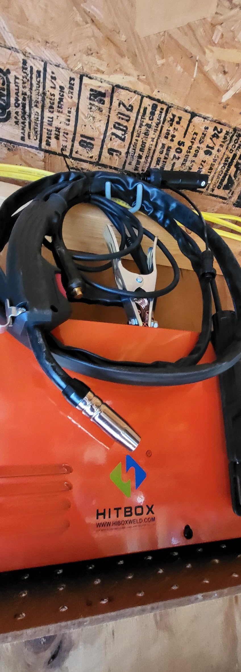 HITBOX 140A MIG Welder 110V/220V, Flux Core Welder/Stick ARC/Lift Tig/Spool Gun 4 in 1 Gasless Mig Welding Machine with LCD Display Synergy Dual Voltage IGBT Inverter Welder (HIM200) customer photo 2