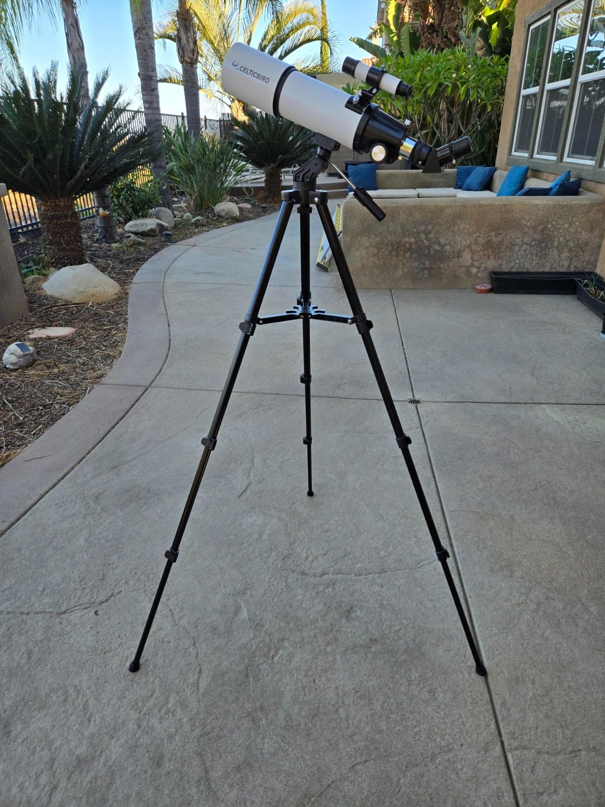 Celticbird Telescope for Adults High Powered, 80mm Aperture 600mm AZ Mount Refractor Telescope for Kids Beginners - Portable Telescopes for Adults Astronomy with Backpack, Phone Adapter, Moon Filter customer photo 1
