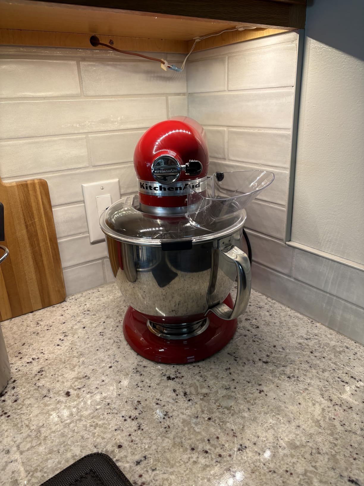 KitchenAid Artisan Series 5 Quart Tilt Head Stand Mixer, KSM150PS, Porcelain White customer photo 1