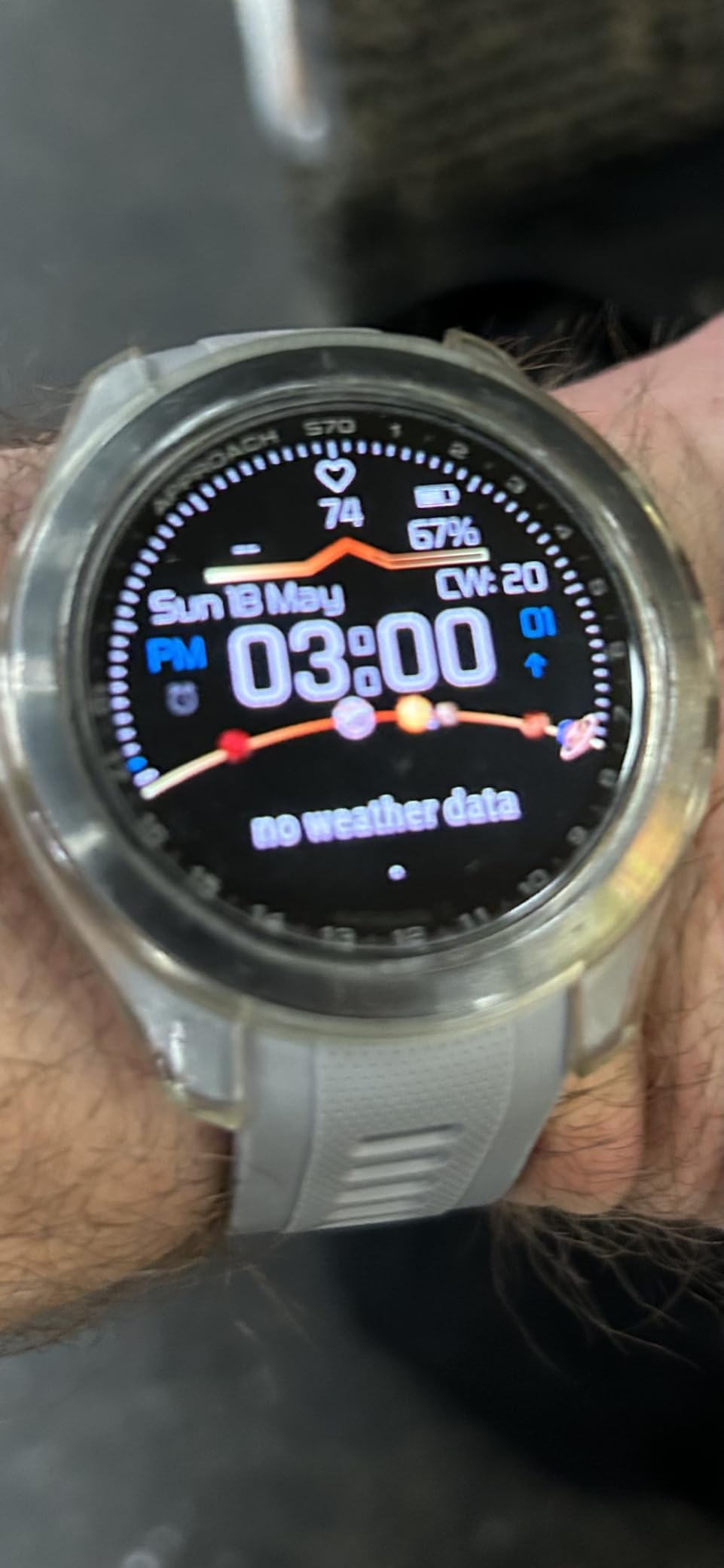 Garmin Approach S70 (Black, 47mm) Golf GPS Smartwatch Bundle - 1.4