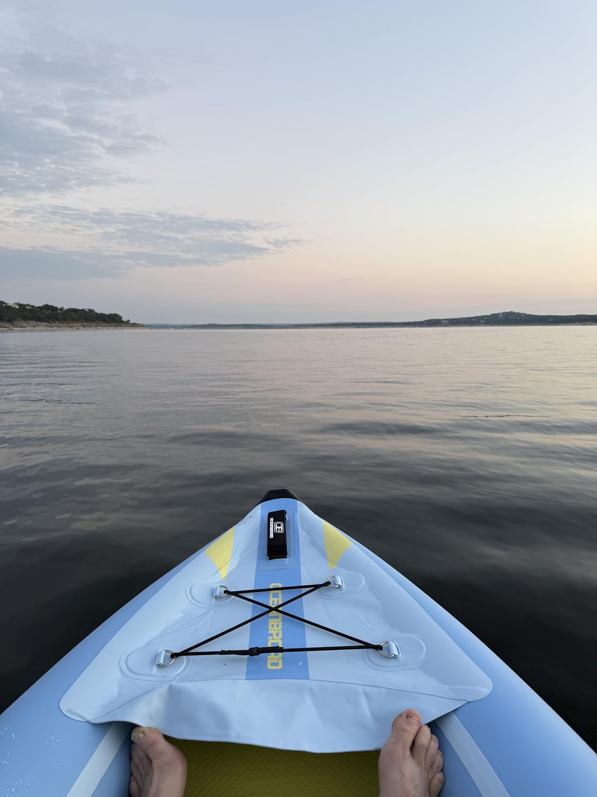 OCEANBROAD Inflatable Sit-in Kayak(NO HIN), 1 Person/2 Person Touring Kayak | Drop-Stitch Floor, 13.7ft/4.2m(2-person), Blue, Blow Up Kayak for Adults with Paddle, Kayak Seat, Pedal, Hand Pump, Bag customer photo 1