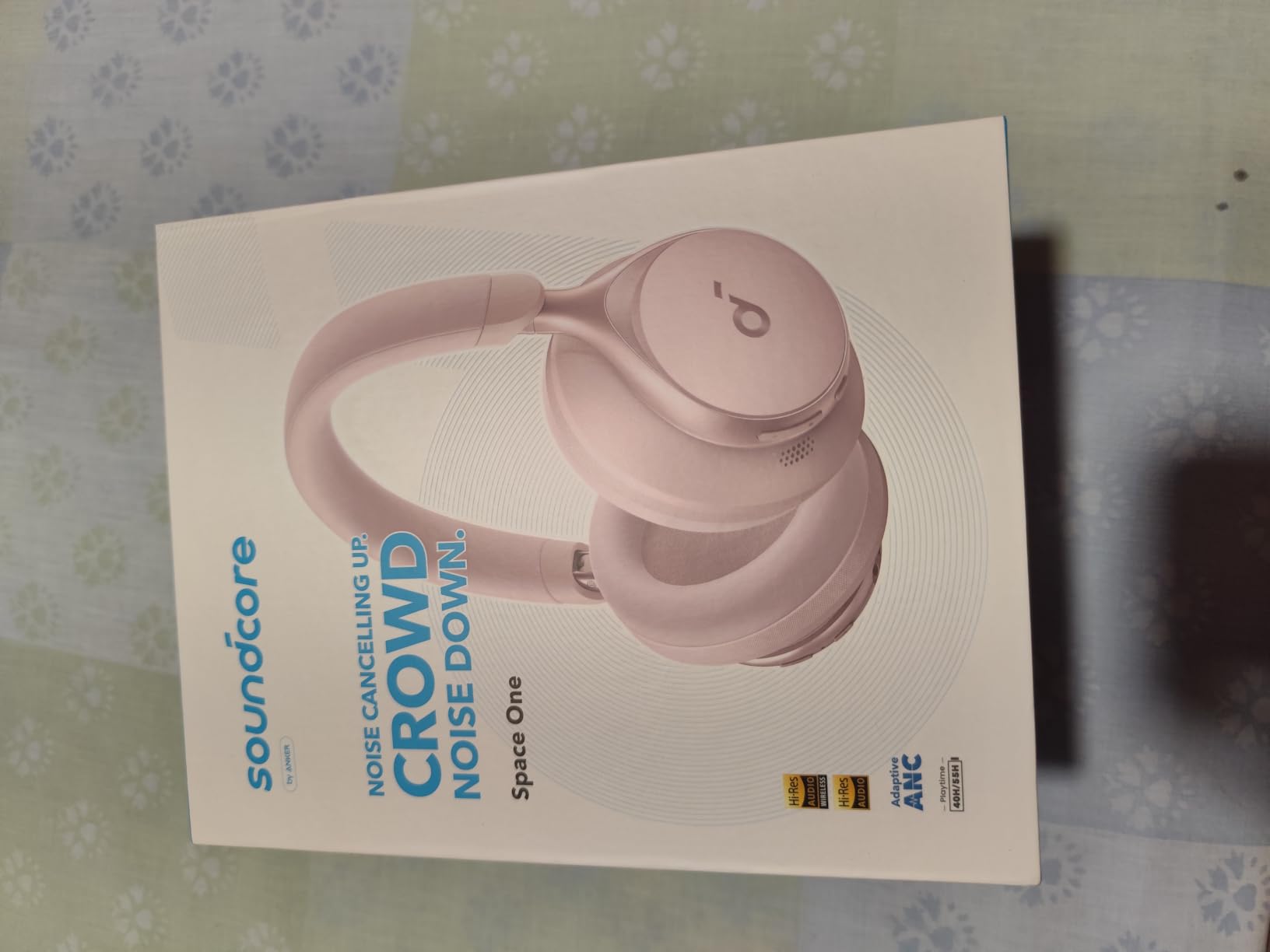 Soundcore Anker Space One ANC Over-Ear Headphones | Active Noise Cancelling, Comfortable Fit, Bluetooth, 40H ANC Playtime, App Control, LDAC Hi-Res, 3 Mics with AI, Travel-Ready customer photo 2
