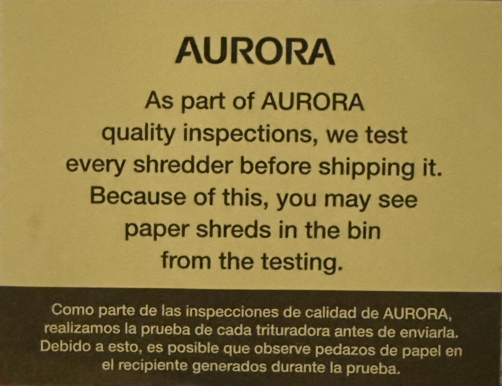 Aurora Professional Grade AU125MA 120-Sheet Auto Feed High-Security Micro-Cut Paper Shredder, 60 Minutes, Security Level P-5 customer photo 2