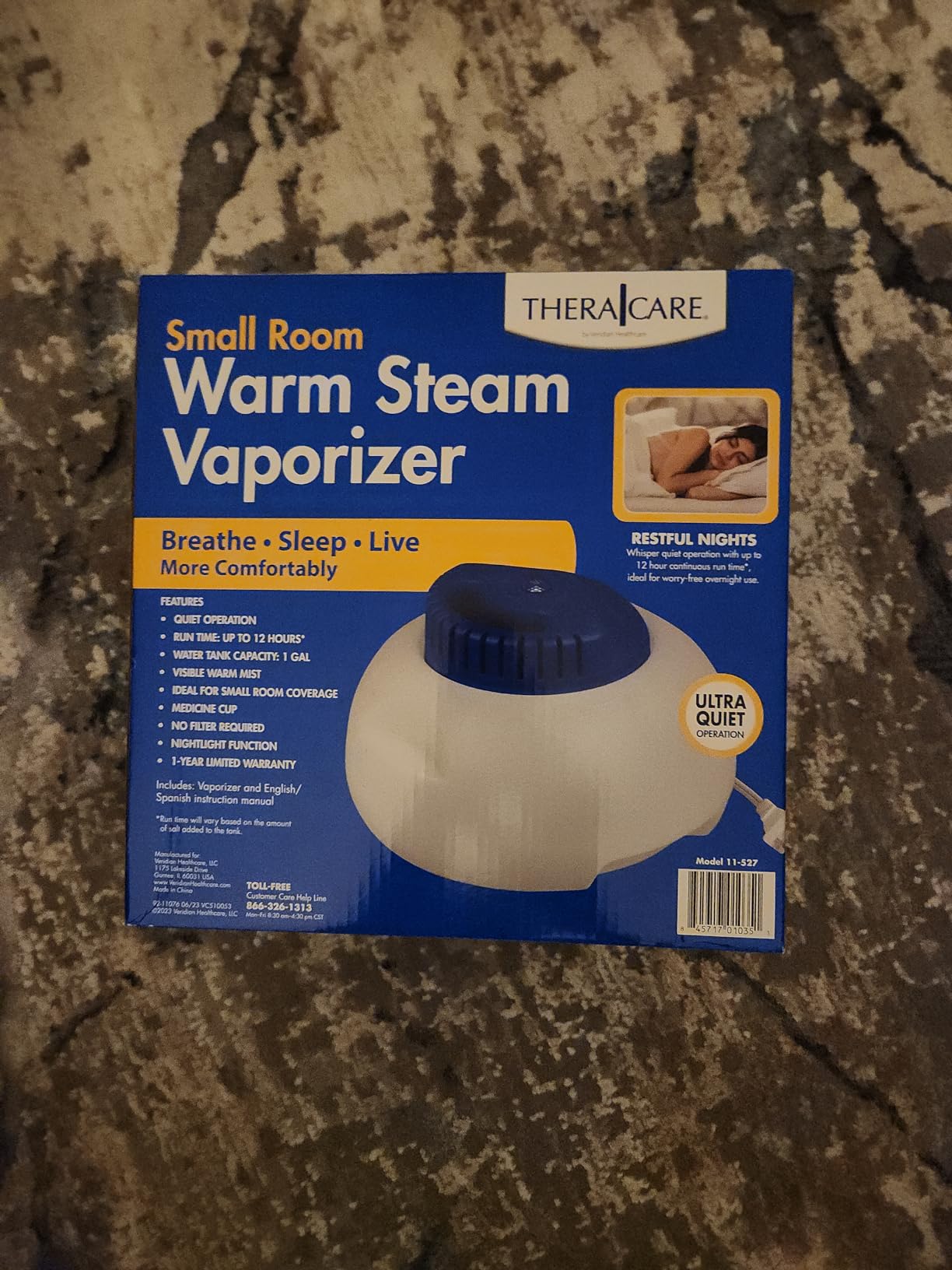 TheraCare Warm Steam Vaporizer, Cold and Congestion Relief | Soothing Warm Steam for Cough & Congestion, Small Rooms, No Filter Required, Whole-Family Use customer photo 2