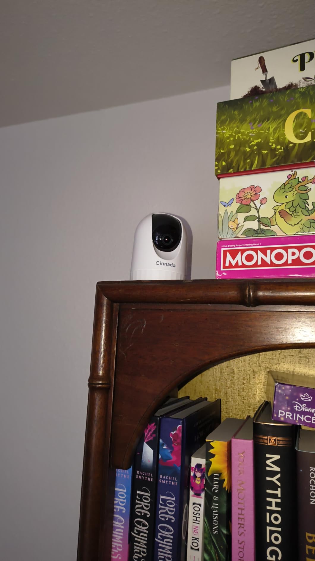 Cinnado Security Camera Indoor-2K 360° WiFi Cameras for Home Security，Pet/Dog/Baby Camera with Phone app, 2-Way Audio, Night Vision, 24/7 SD Card Storage, Works with Alexa & Google Home (2.4Ghz)-D1 customer photo 1