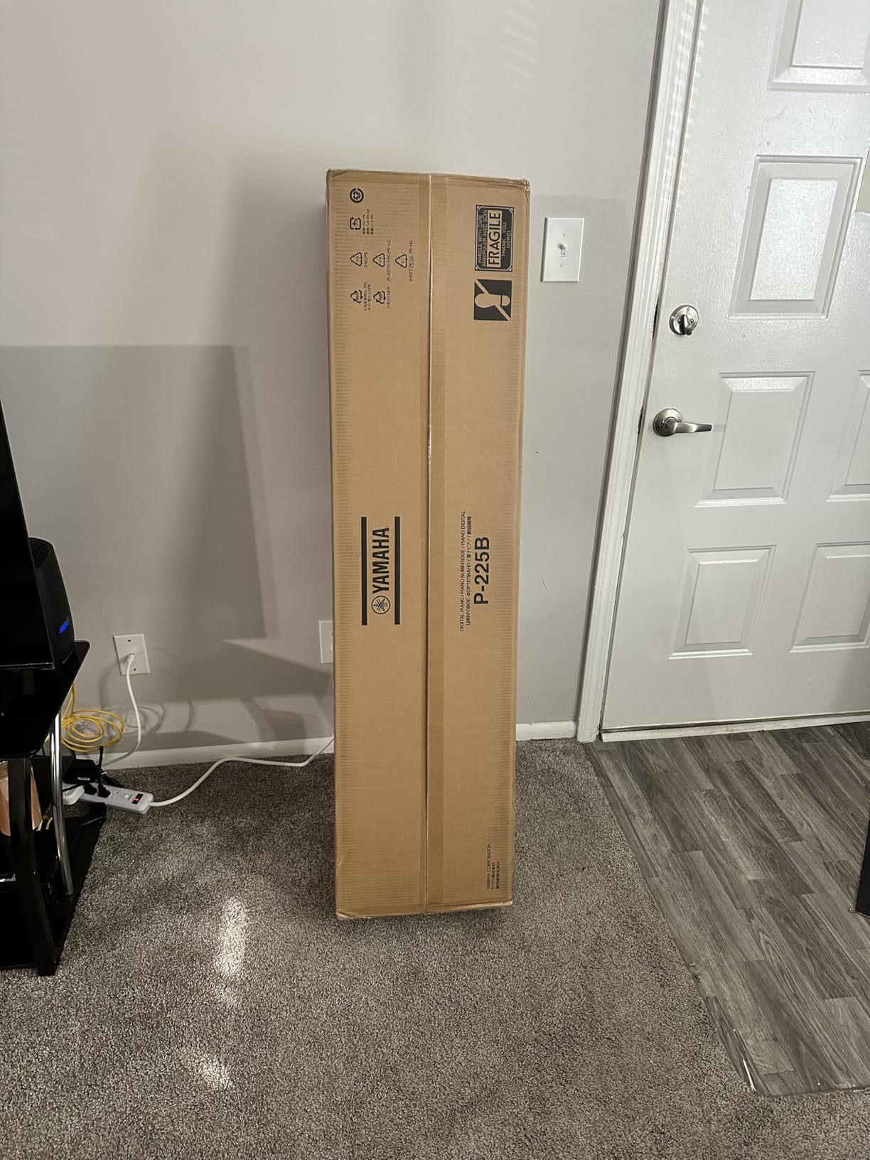 Yamaha P225 88-Key Digital Piano with Weighted Keys, Portable Design, Keyboard, Music Rest, Sustain Foot Switch, and Built-In Speakers, Black (P225B) customer photo 1
