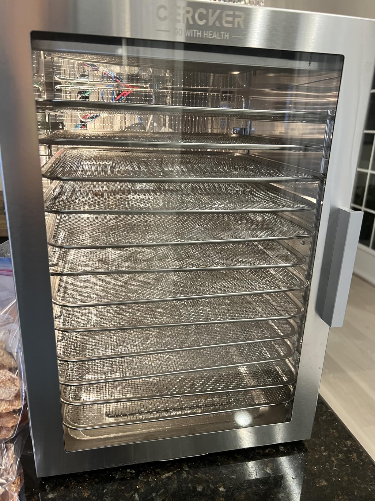 Food-Dehydrator Machine 12 Stainless Steel Trays, 10.9ft² Meat Dehydrator for Jerky, 800W Dryer for Herbs, 190ºF Temperature Control,24H Timer,Powerful Drying Capacity for Fruits,Yogurt customer photo 2